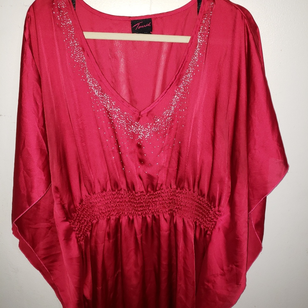 Red blouse